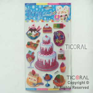 STICKER TORTAS GRANDES (25X17CM) HS5654-3 x 12